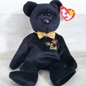Ty Beanie Baby " The End" Bear Collectible Plush Toy 1999